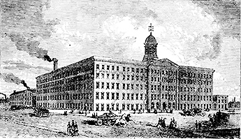 ボルティモアのクナーベ社工場全景1873年