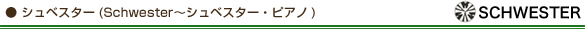 シュベスター(Schwester〜シュベスター・ピアノ)